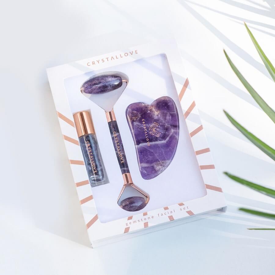 Amethyst Roller And Gua Sha Set