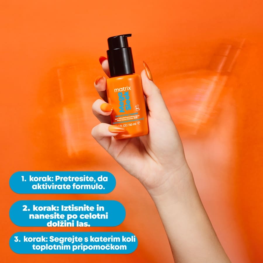 Mega Sleek 96H Anti-Frizz Topcoat Smoothing Serum