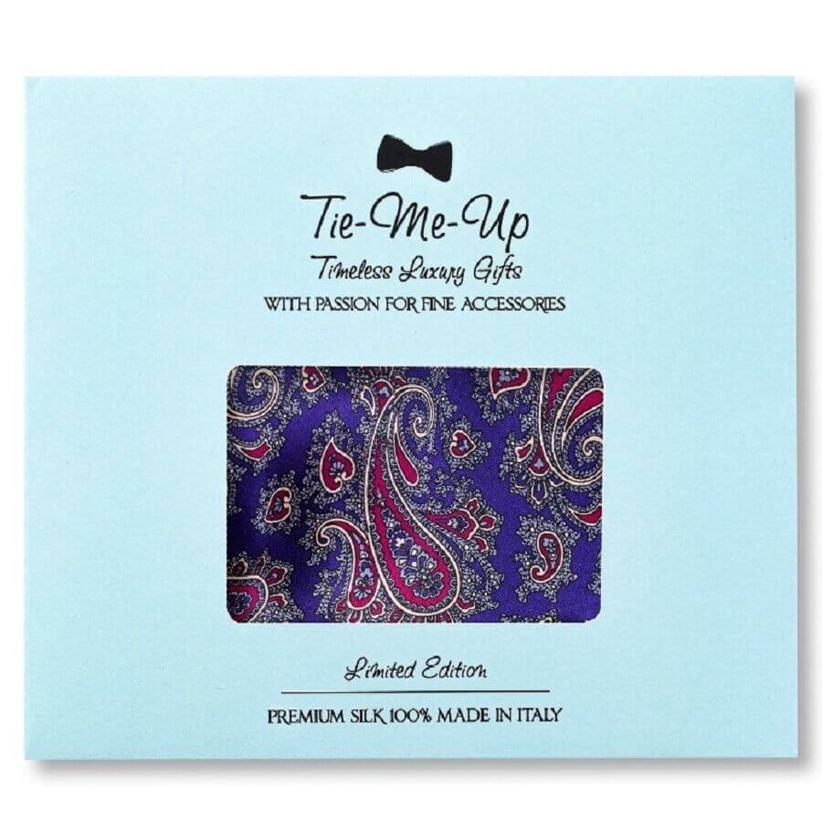 Silk Mask London Paisley Navy