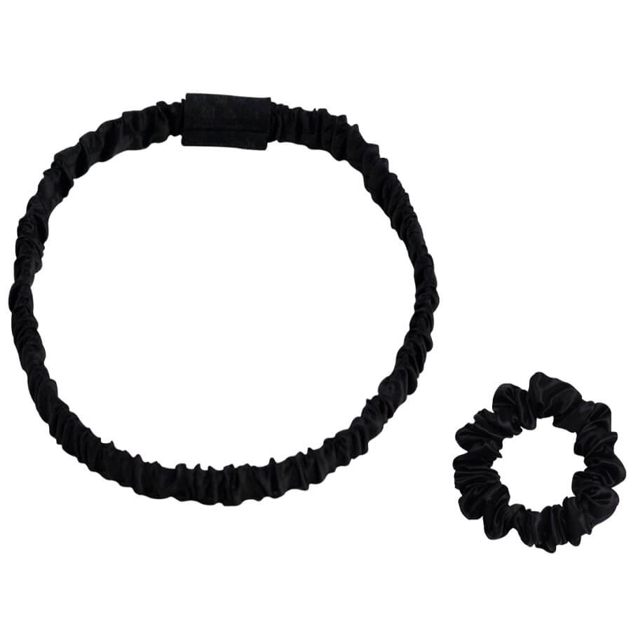 Silk Headband Black Moon