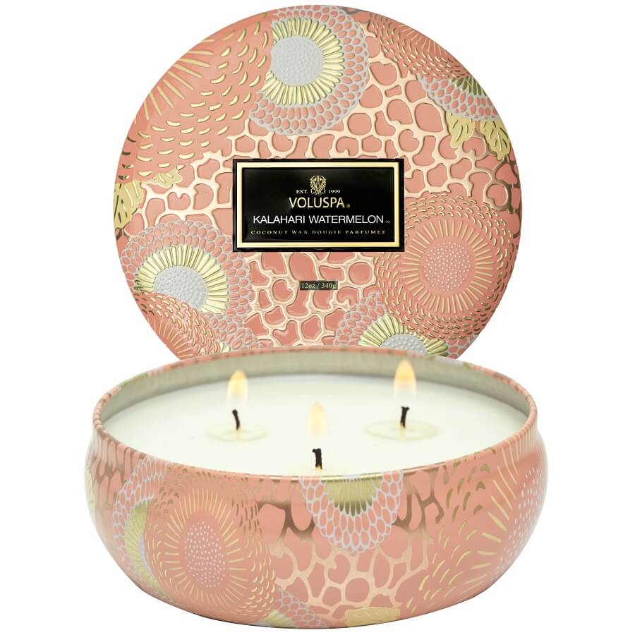 Kalahari Watermelon 3 Wick Tin Candle