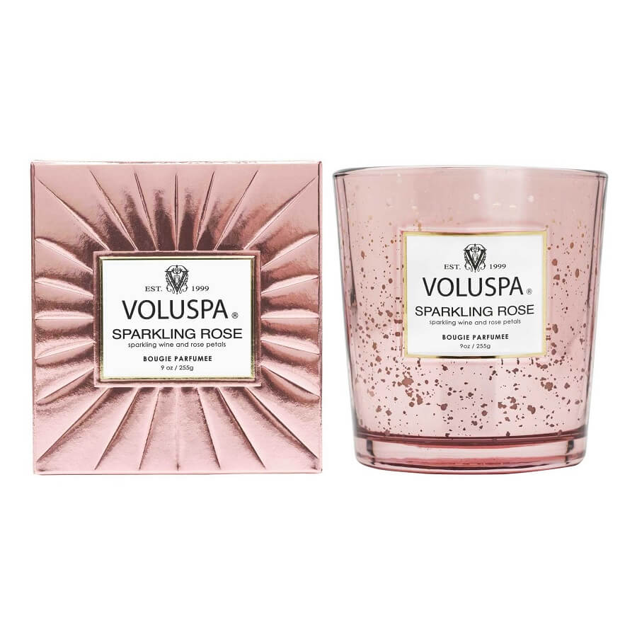Sparkling Rose Classic Speckle Candle