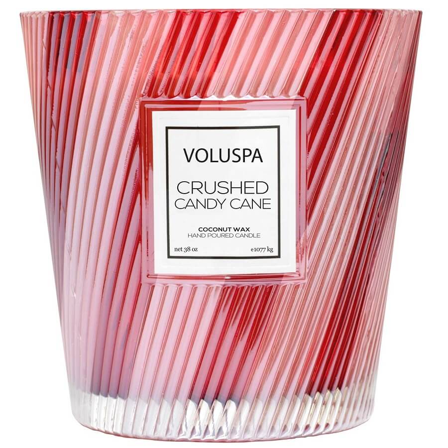 Crushed Candy Cane 3 Wick Hearth Candle