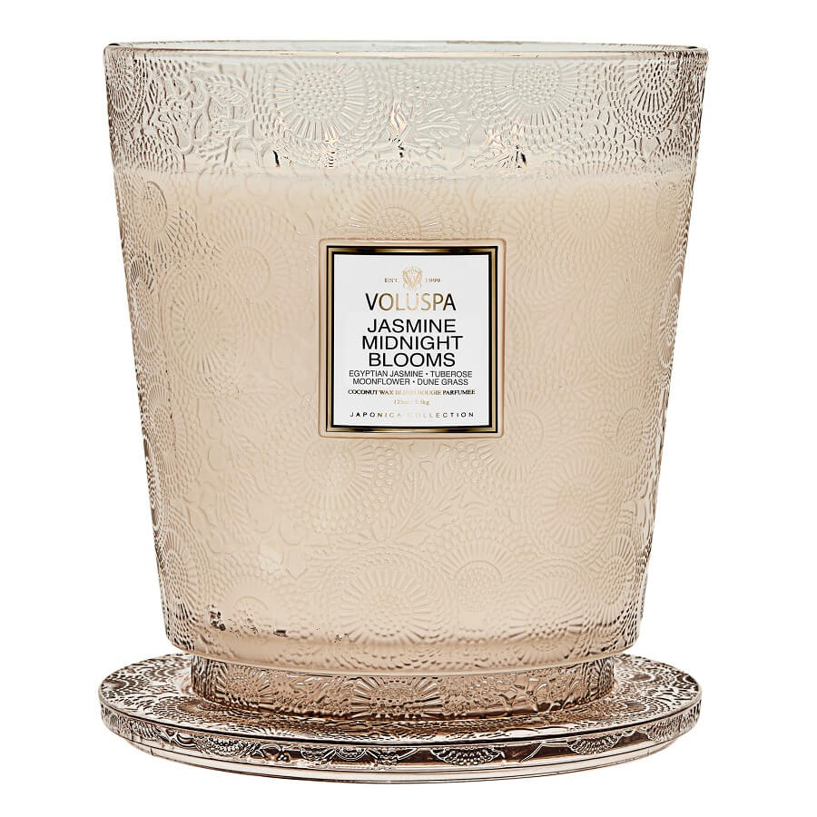 Jasmine Midnight Blooms 5 Wick Hearth Candle