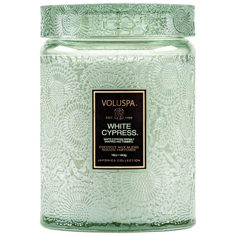 White Cypress Large Candle