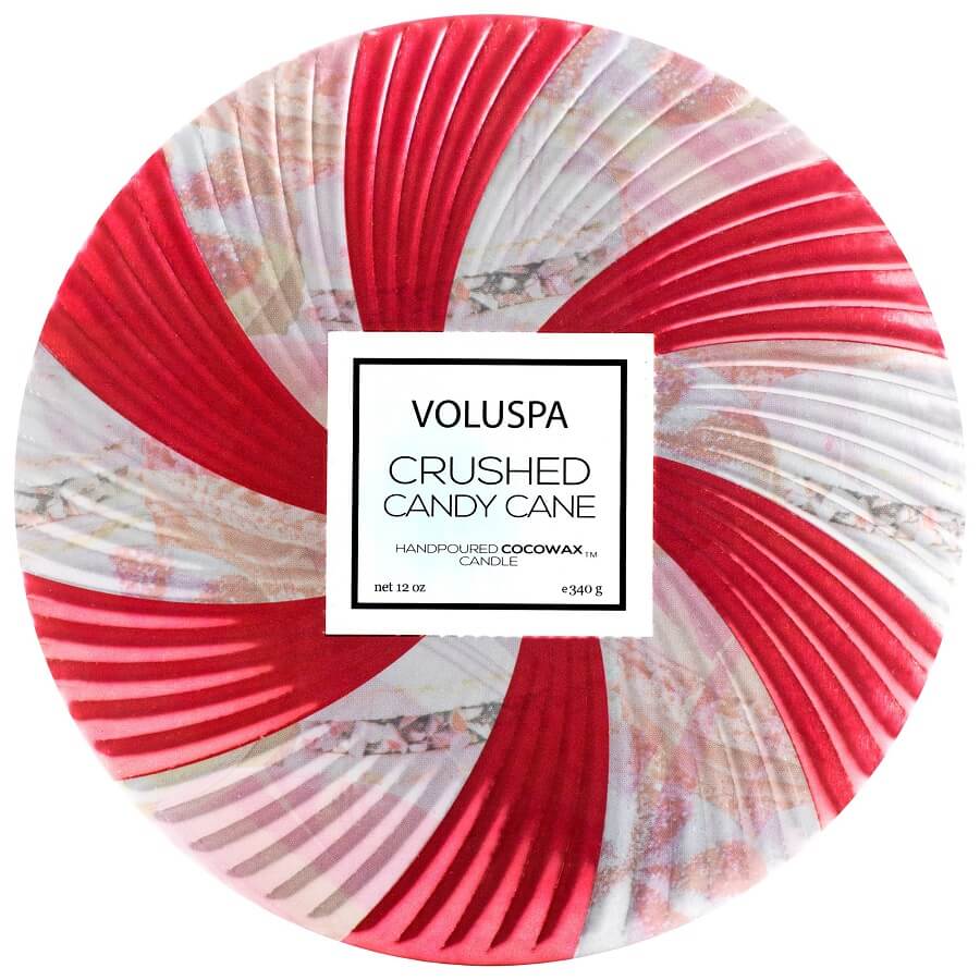 Crushed Candy Cane 3 Wick Tin Candle