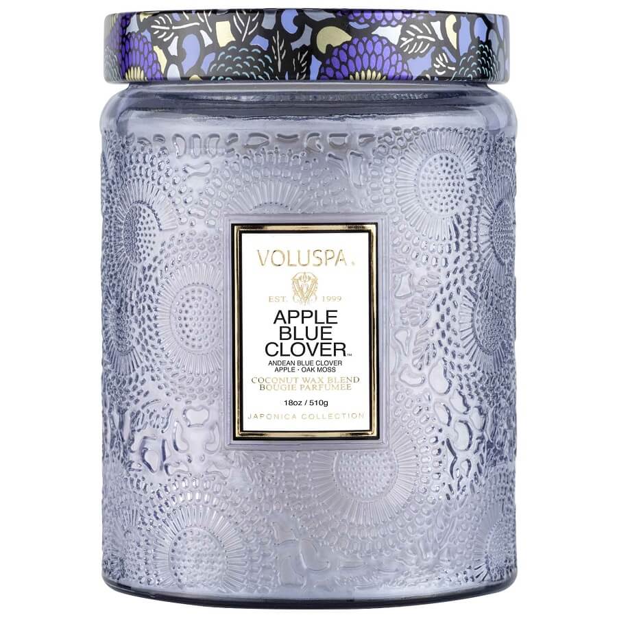 Apple Blue Clover Large Jar Candle