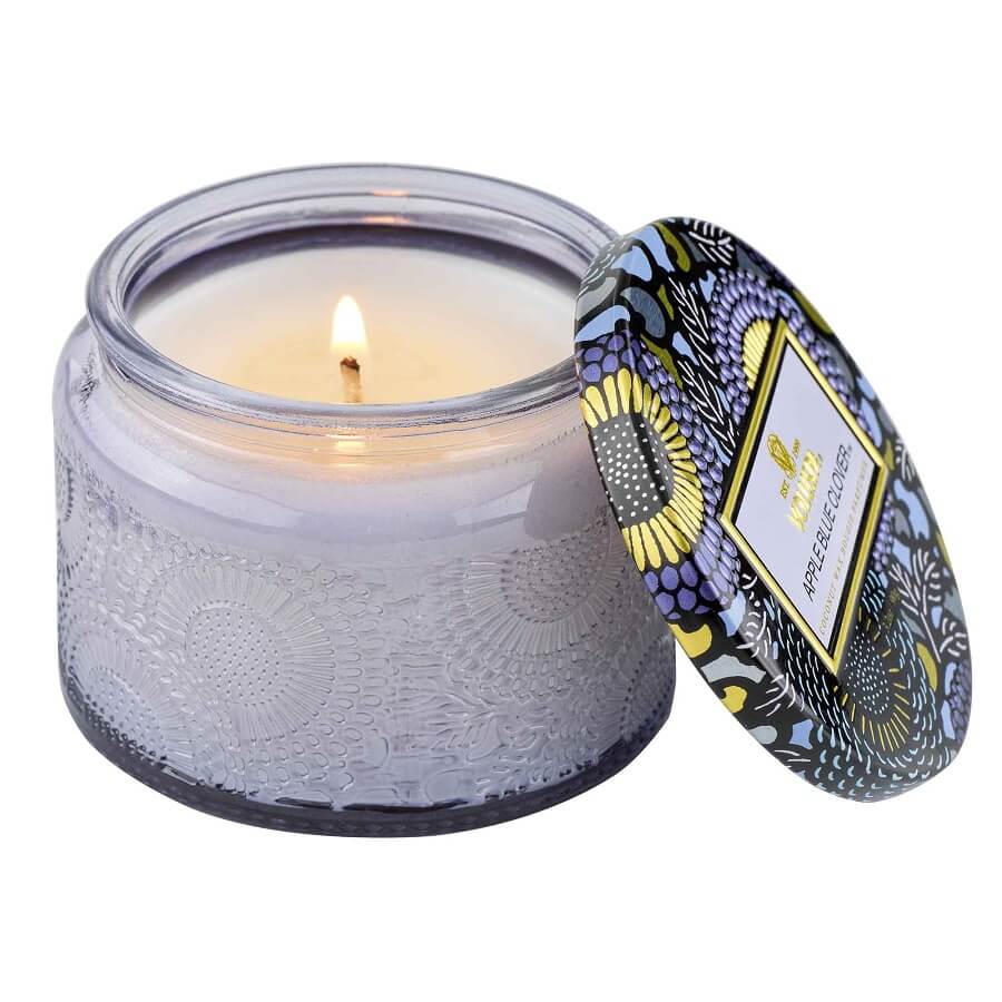 Apple Blue Clover Petite Jar Candle