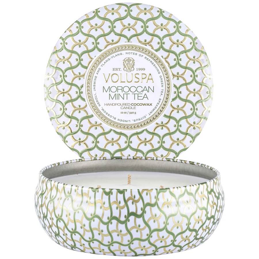 Moroccan Mint Tea 3 Wick Tin Candle
