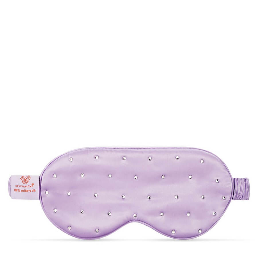 Crystalized Silk Eye Mask Lilac