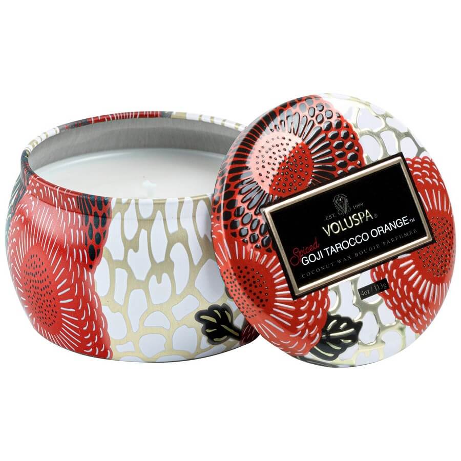 Spiced Goji Tarocco Orange Mini Tin Candle