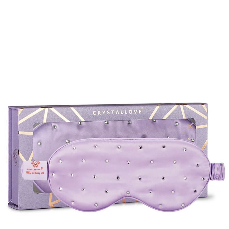 Crystalized Silk Eye Mask Lilac