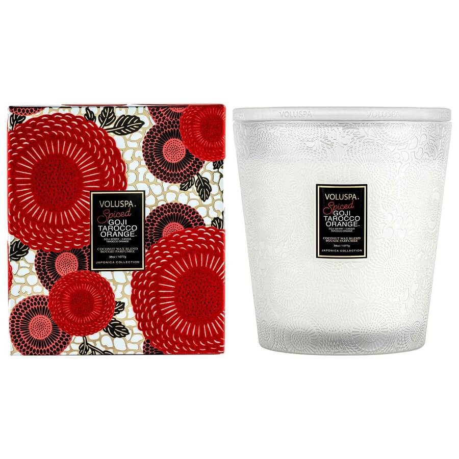 Spiced Goji Tarocco Orange 3 Wick Hearth Candle