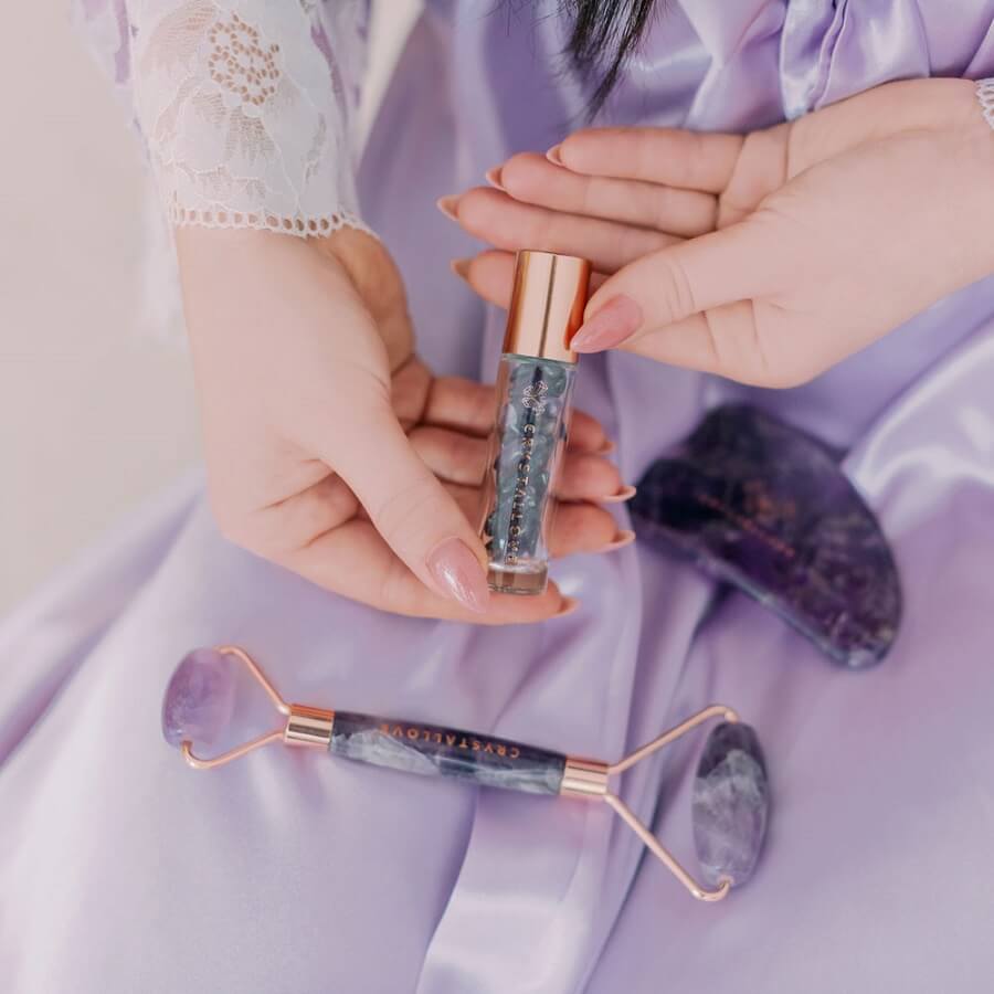 Amethyst Roller And Gua Sha Set