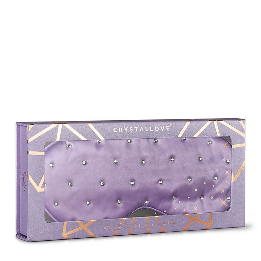 Crystalized Silk Eye Mask Lilac