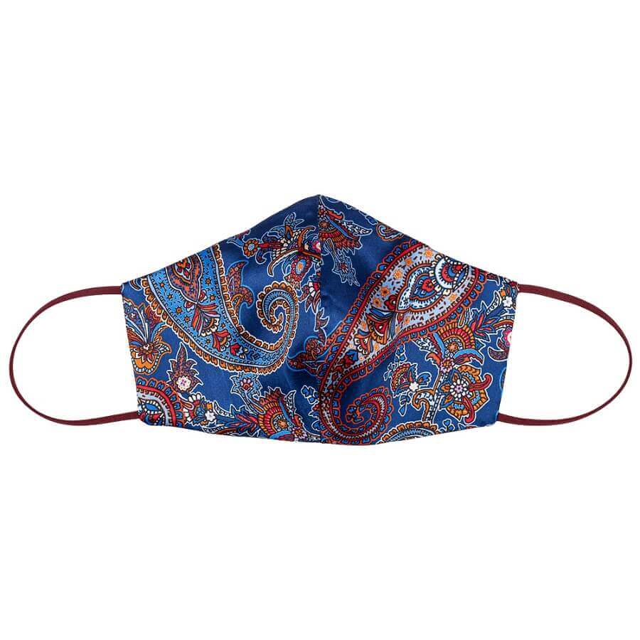 Silk Mask London Paisley Bordo Man