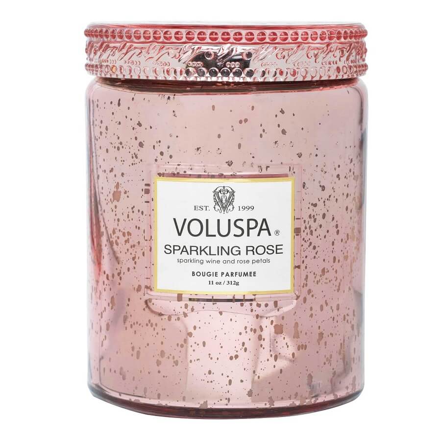 Sparkling Rose Large Speckle Candle