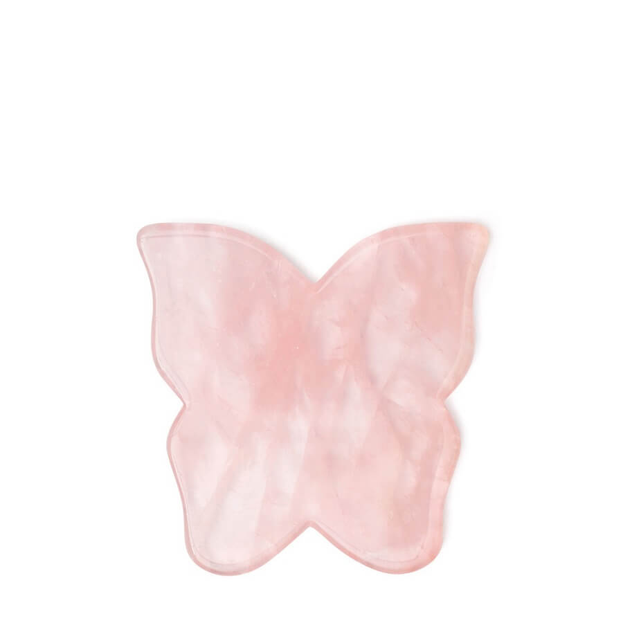 Butterfly Rose Quartz Gua Sha