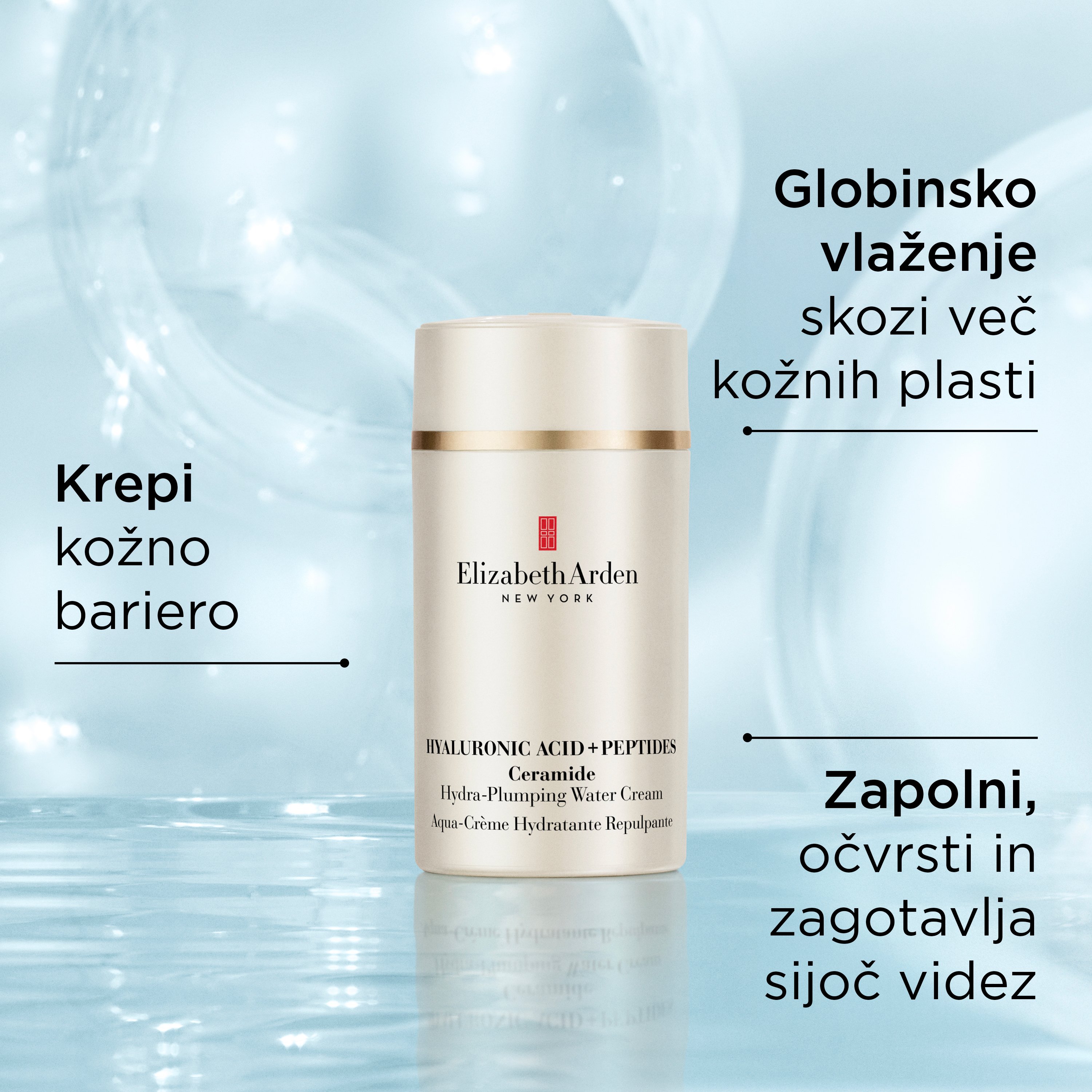Hyaluronic Acid + Peptides Hydra Plumping Water Cream