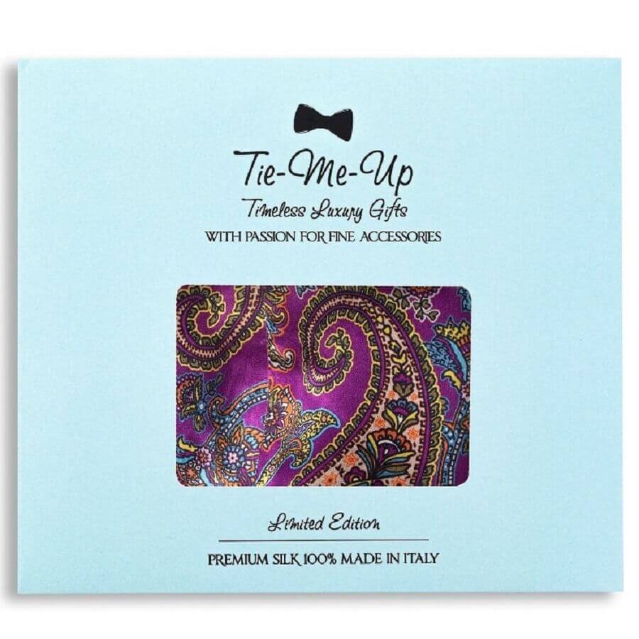 Silk Mask London Paisley Purple Man
