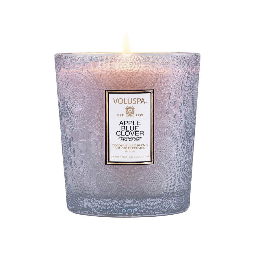 Apple Blue Clover Classic Candle