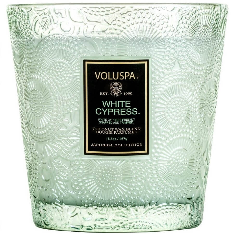 White Cypress 2 Wick Candle