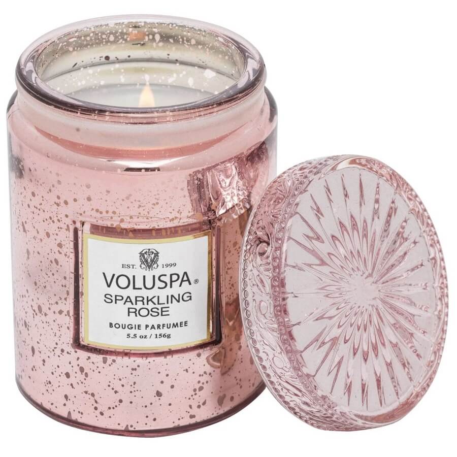 Sparkling Rose Small Jar Candle