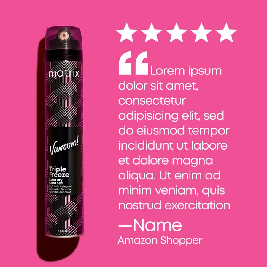 Vavoom Triple Freeze Extra Dry Hairspray