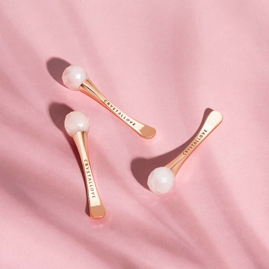 3D Rose Quartz Eye Massager