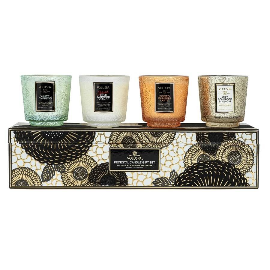 VOLUSPA - Velvet Holiday 4 Candle Giftset - 