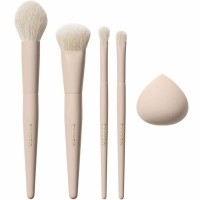 Morphe Oat Latte 5-Piece Face & Eye Brush Set