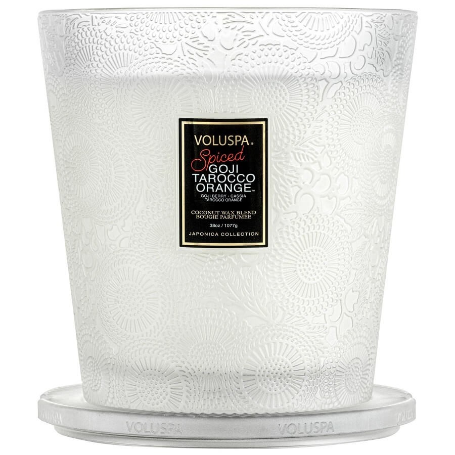 VOLUSPA - Spiced Goji Tarocco Orange 3 Wick Hearth Candle - 