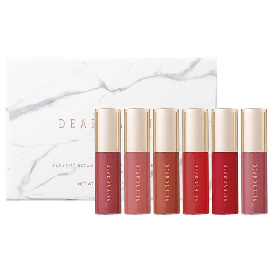 Dear Dahlia - Paradise Dream Velvet Lip Mousse Red Collection Set - 