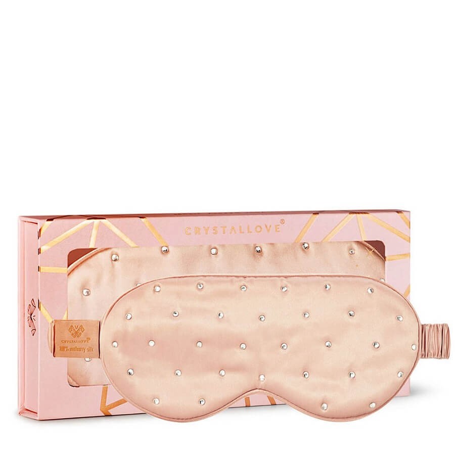 Crystallove - Crystalized Silk Eye Mask Rose Gold - 