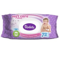 Violeta  Baby Vlažilni Robčki Soft Care