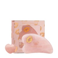 Crystallove Rose Quartz Gua Sha Selflove Set