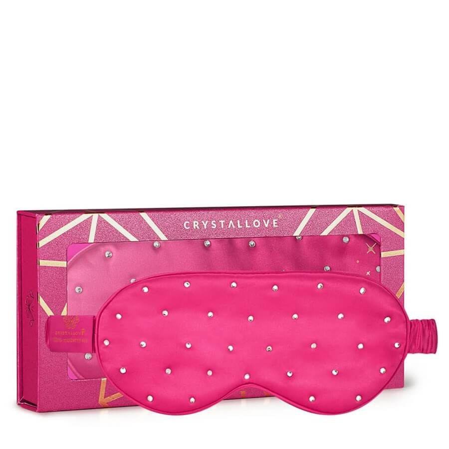 Crystallove - Crystalized Silk Eye Mask Hot Pink - 