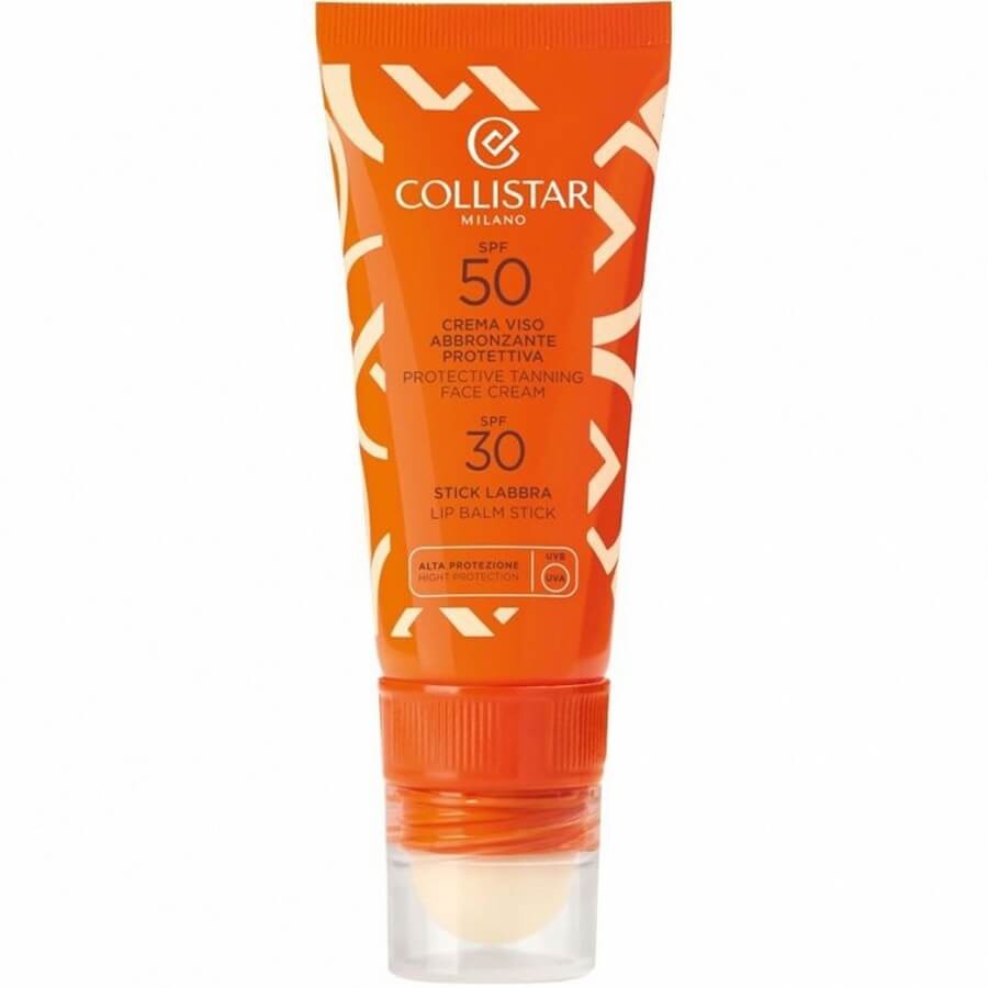 Collistar - Protective Tanning Face Cream SPF 50 & Lip Balm Stick SPF 30 - 