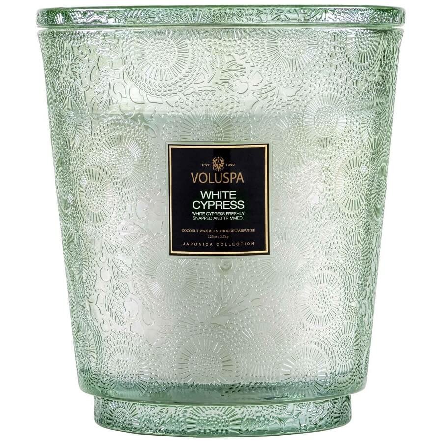 VOLUSPA - White Cypress 5 Wick Hearth Candle - 