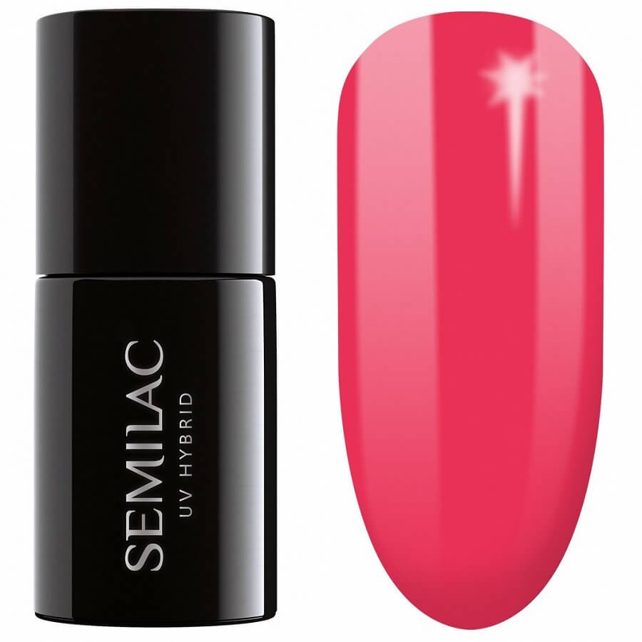 Semilac - UV Hybrid Gel Polish - 042 - Neon Raspberry