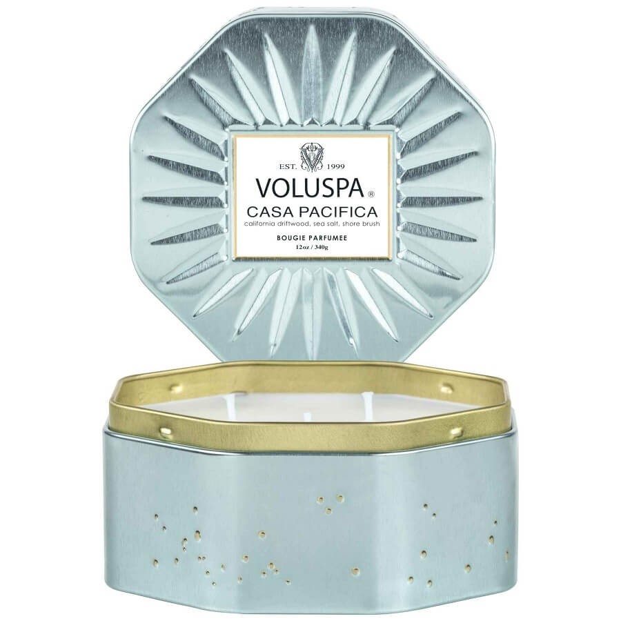 VOLUSPA - Casa Pacifica Octagon Tin Candle - 