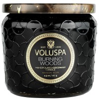 VOLUSPA Burning Woods Petite Jar Candle