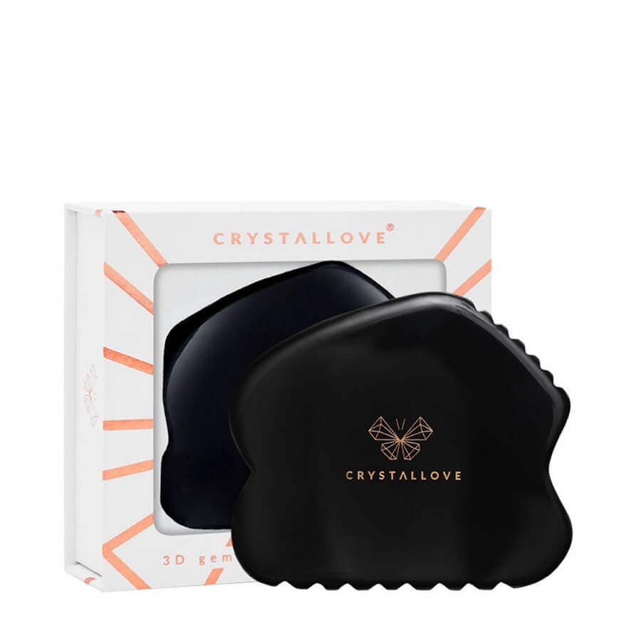 Crystallove - Black Obsidian Contour Gua Sha - 