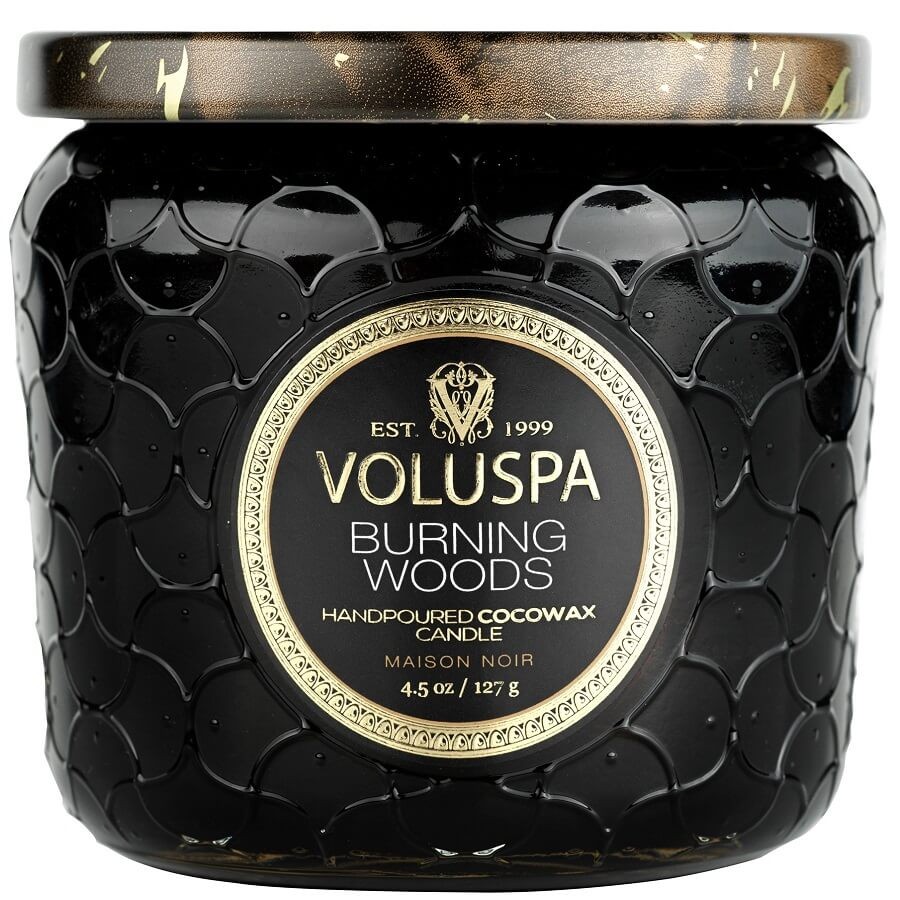 VOLUSPA - Burning Woods Petite Jar Candle - 