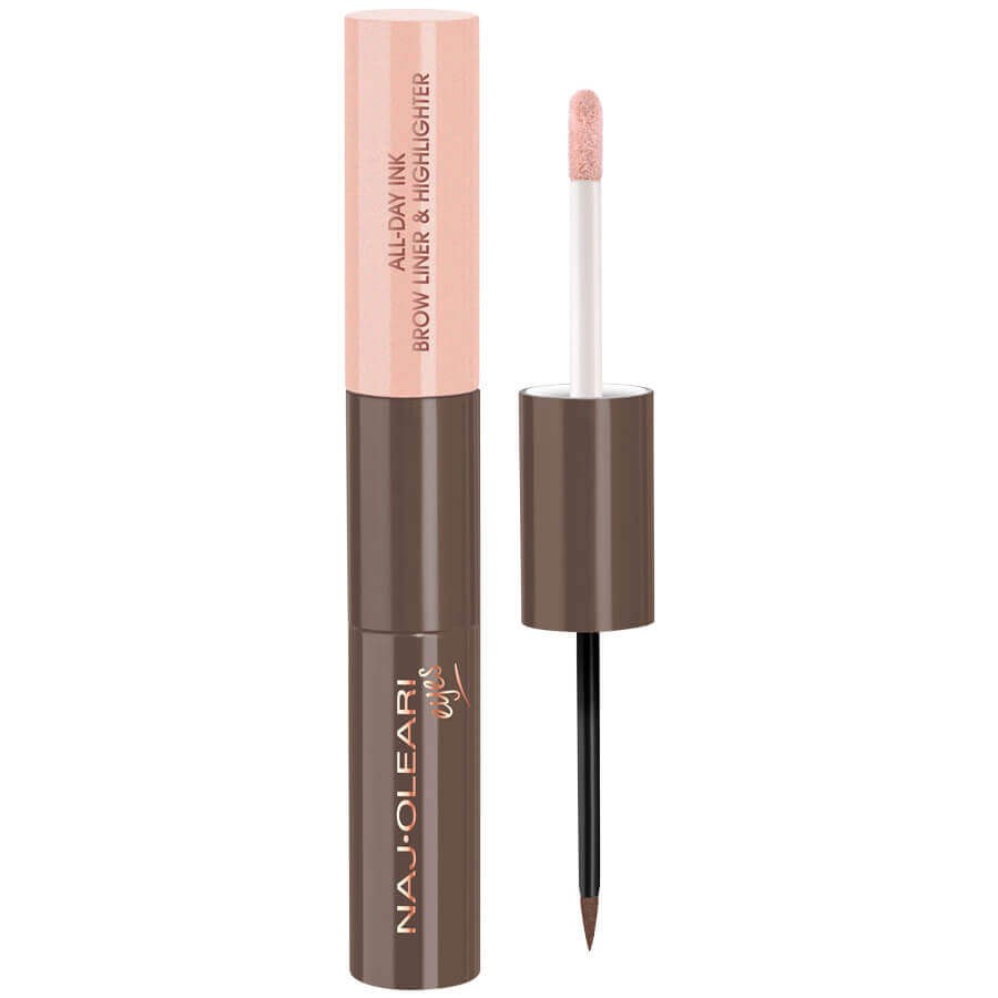 Naj Oleari - All-Day Ink Brow Liner & Highlighter - 02 - Browns